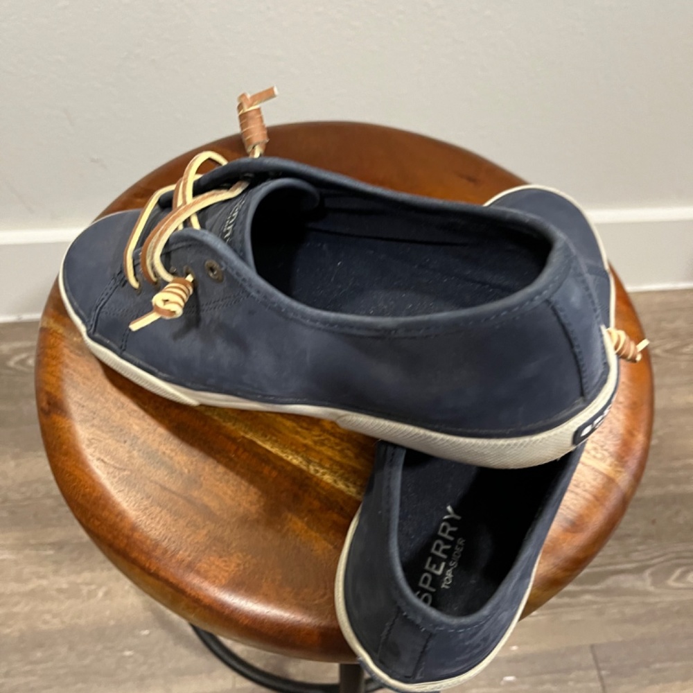 Navy Suede Sperry Top-Sider-Boat Shoe, Size 8 1/2 - Picture 10 of 11